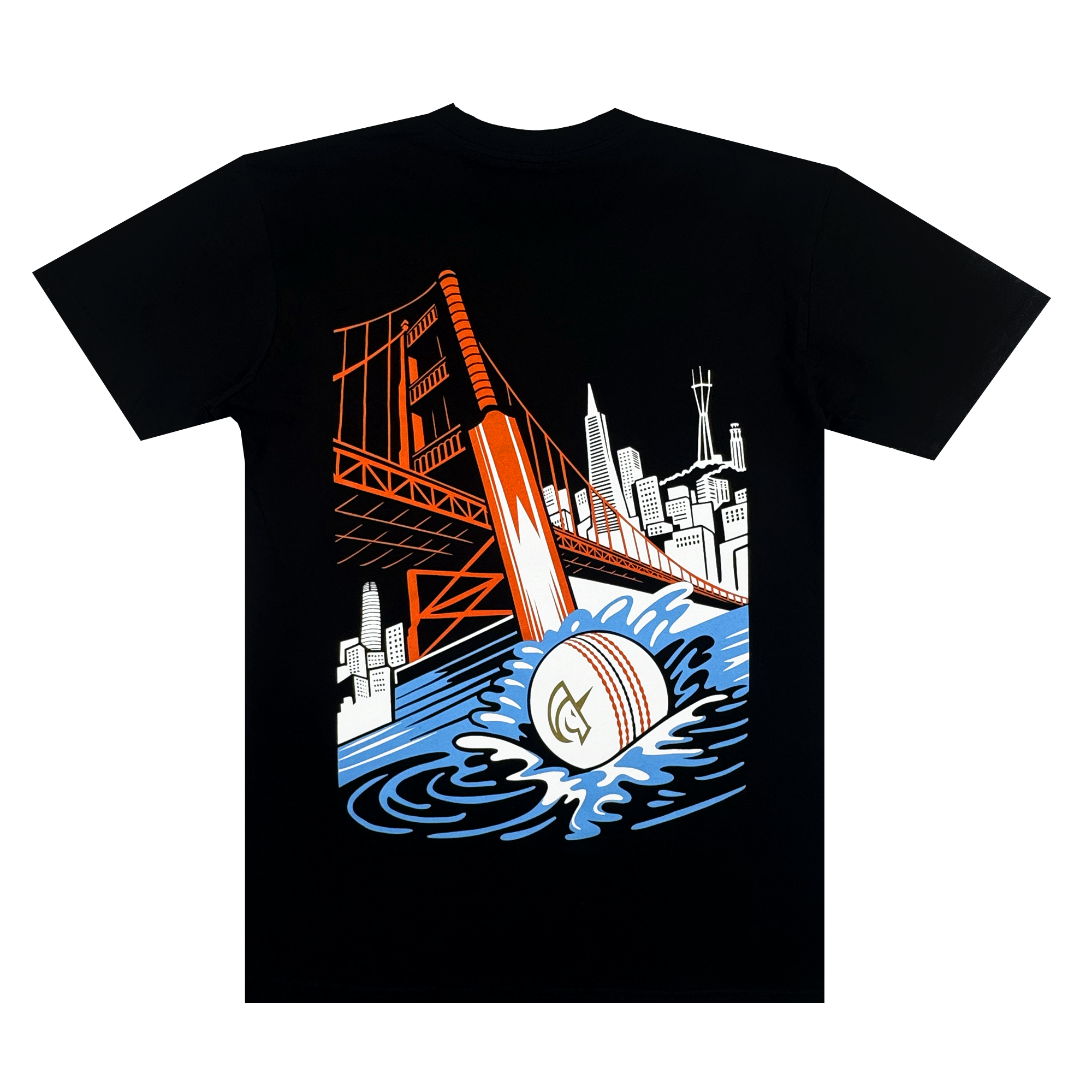 Splash hit, with a twist Art Deco tee